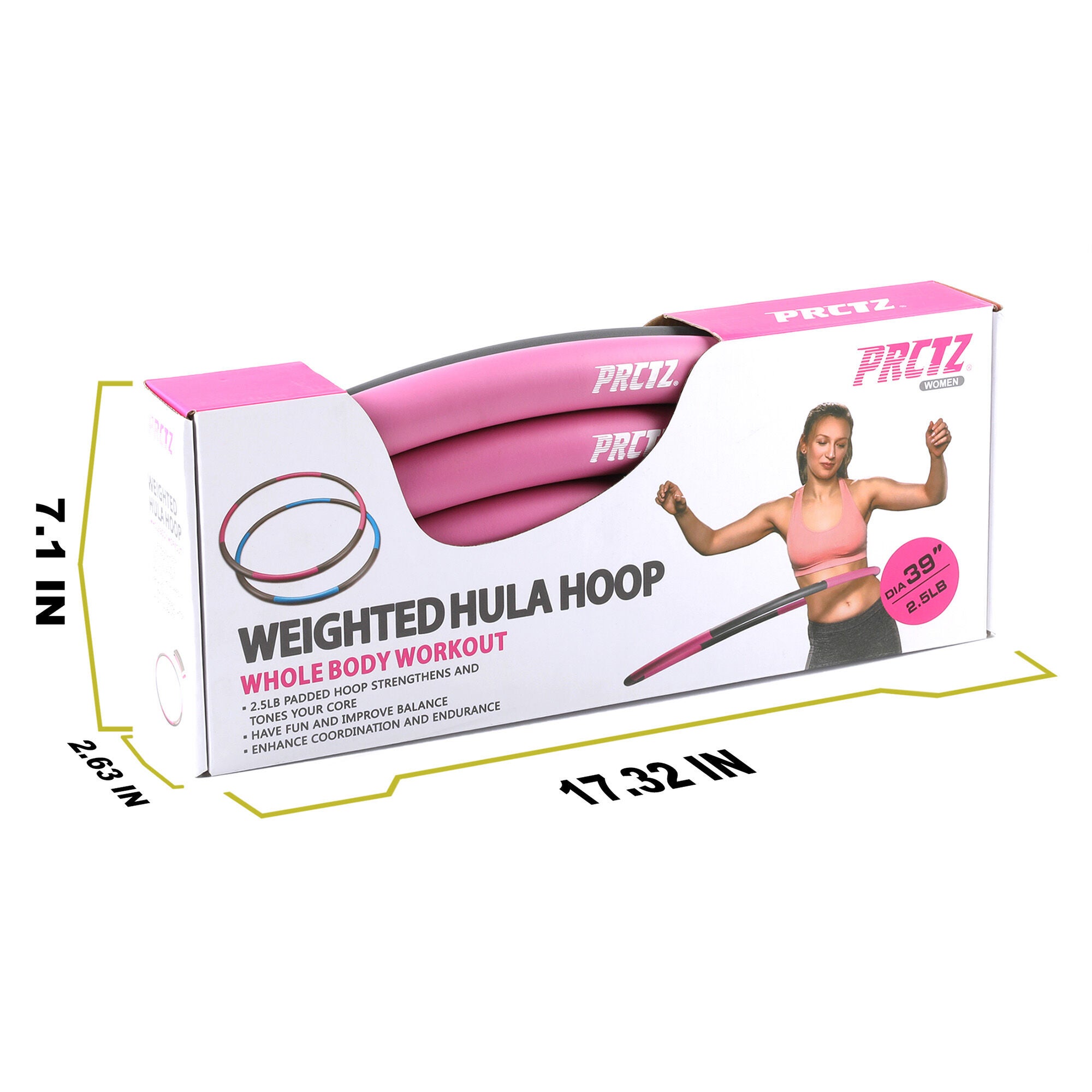 Weighted Hoola Hoop - Pink